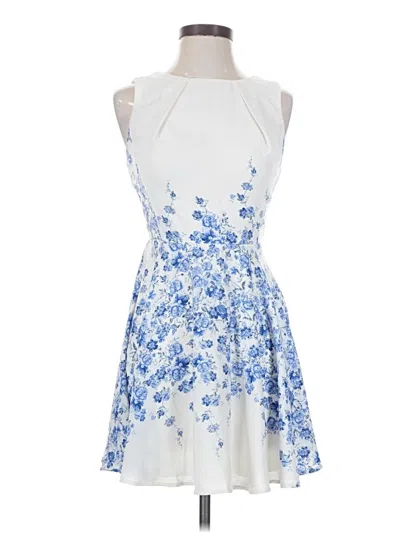 Pre-owned Teeze Me Cocktail Dress In Blue