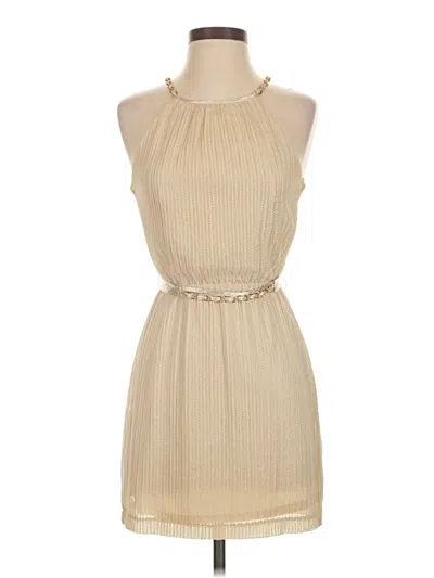 Pre-owned Teeze Me Cocktail Dress In Brown