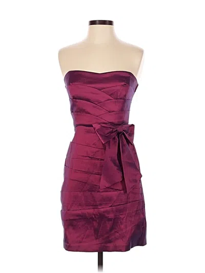 Pre-owned Teeze Me Cocktail Dress In Burgundy