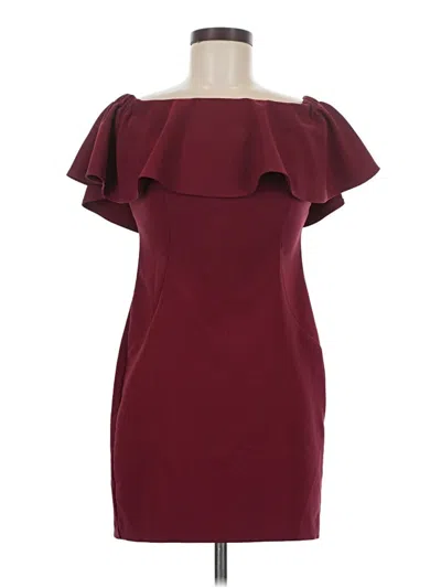 Pre-owned Teeze Me Cocktail Dress In Burgundy