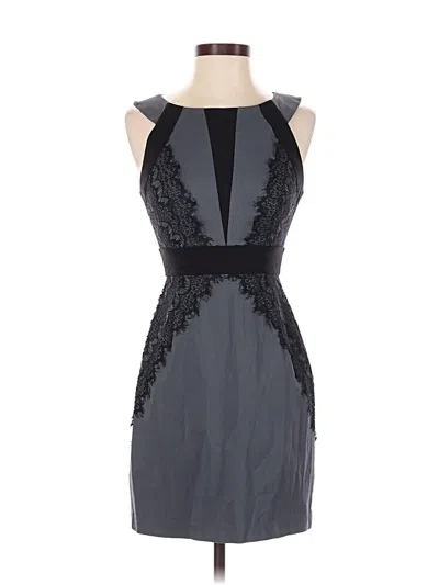 Pre-owned Teeze Me Cocktail Dress In Gray