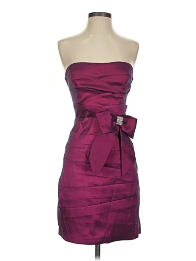 Pre-owned Teeze Me Cocktail Dress In Purple