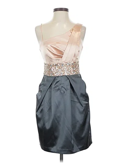 Pre-owned Teeze Me Cocktail Dress In Silver