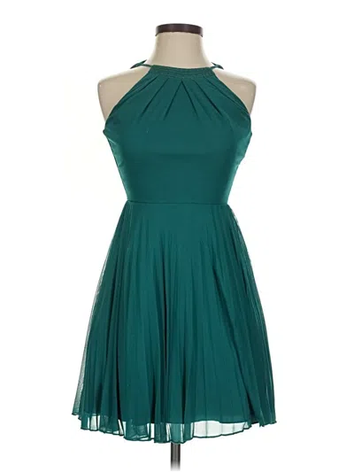 Pre-owned Teeze Me Cocktail Dress In Teal