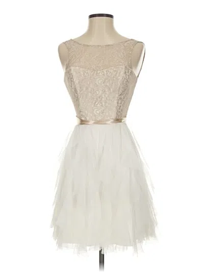 Pre-owned Teeze Me Cocktail Dress In White
