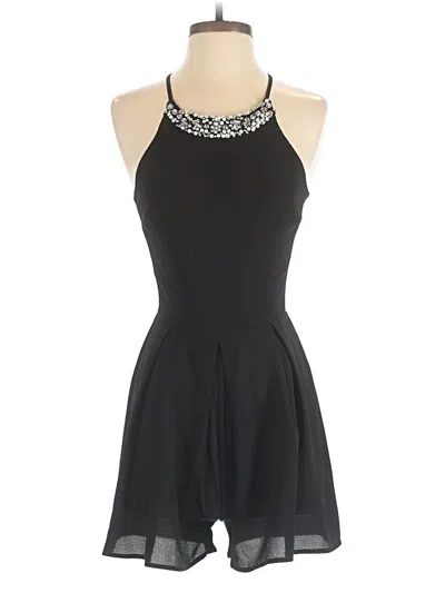 Pre-owned Teeze Me Romper In Black