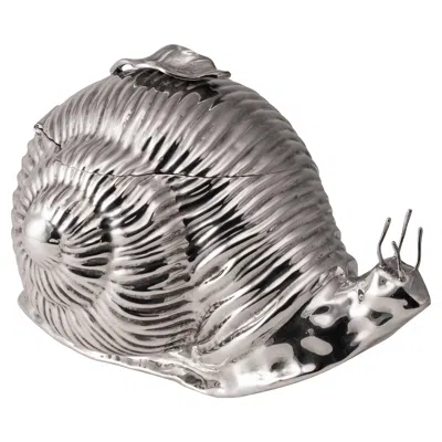 Pre-owned Teghini Vintage Silver Plated Snail Ice Bucket By , Italy, Circa 1970