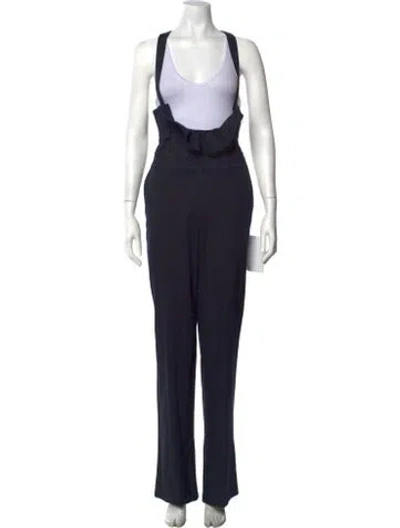 Pre-owned Teija V-neck Jumpsuit In Blue