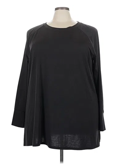 Pre-owned Tek Gear 3/4 Sleeve T-shirt In Black