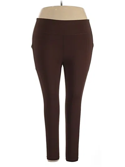 Pre-owned Tek Gear Active Pants In Brown