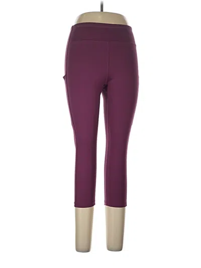Pre-owned Tek Gear Active Pants In Burgundy