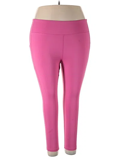 Pre-owned Tek Gear Active Pants In Pink