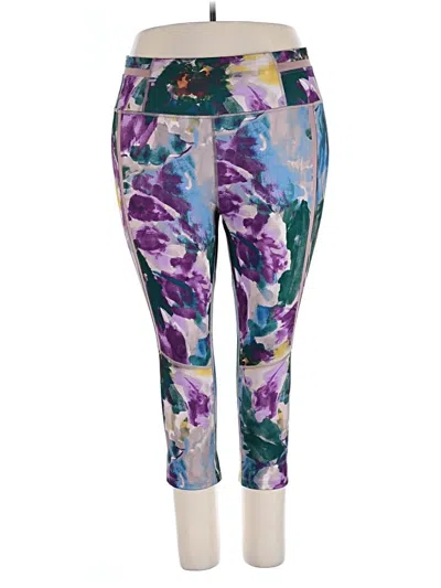 Pre-owned Tek Gear Active Pants In Purple