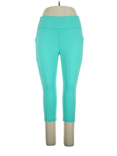 Pre-owned Tek Gear Active Pants In Teal