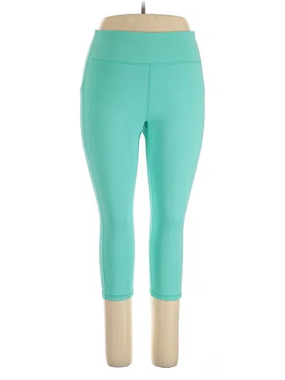 Pre-owned Tek Gear Active Pants In Teal