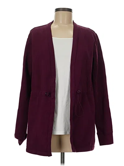 Pre-owned Tek Gear Cardigan Sweater In Burgundy