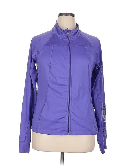 Pre-owned Tek Gear Cardigan Sweater In Purple