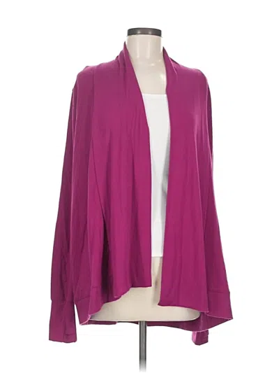 Pre-owned Tek Gear Cardigan Sweater In Purple