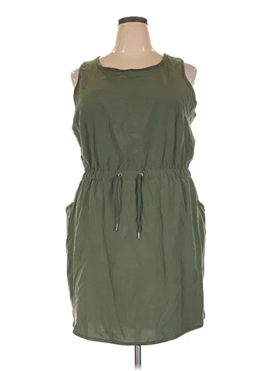 Pre-owned Tek Gear Casual Dress In Green