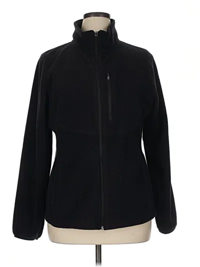 Pre-owned Tek Gear Fleece Jacket In Black