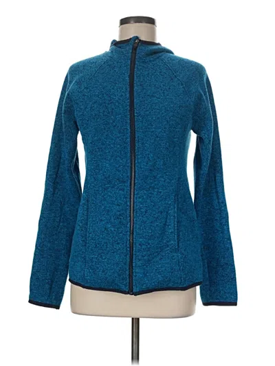 Pre-owned Tek Gear Fleece Jacket In Blue