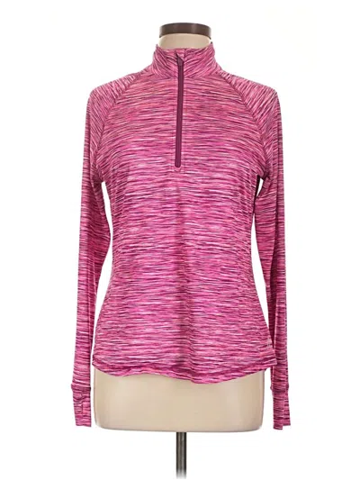 Pre-owned Tek Gear Fleece Jacket In Pink