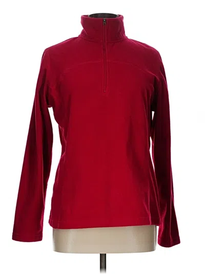 Pre-owned Tek Gear Fleece Jacket In Red