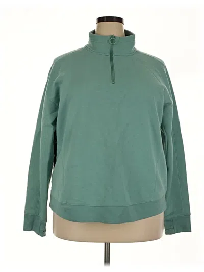 Pre-owned Tek Gear Fleece Jacket In Teal