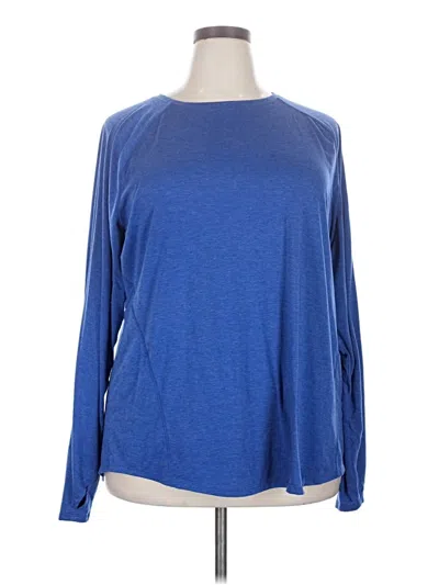 Pre-owned Tek Gear Long Sleeve T-shirt In Blue