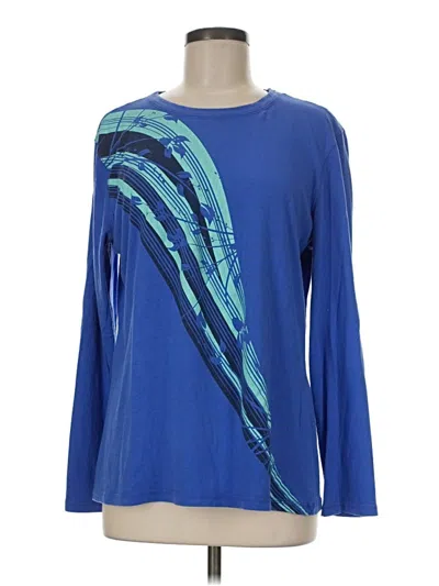 Pre-owned Tek Gear Long Sleeve T-shirt In Blue