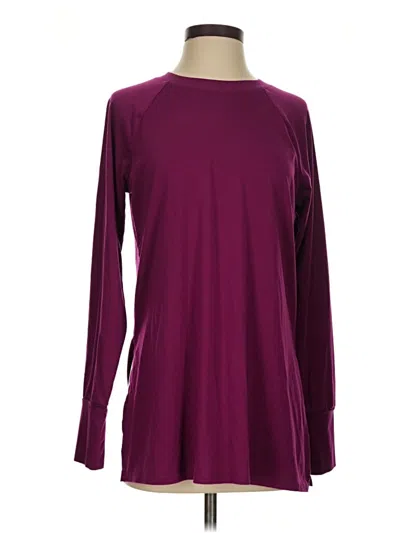 Pre-owned Tek Gear Long Sleeve T-shirt In Burgundy
