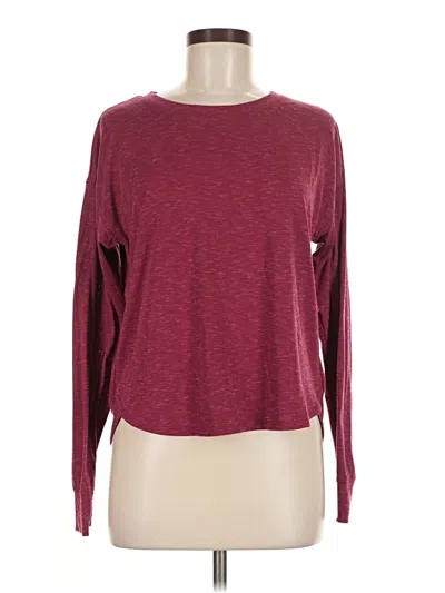 Pre-owned Tek Gear Long Sleeve T-shirt In Burgundy