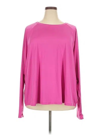 Pre-owned Tek Gear Long Sleeve T-shirt In Pink