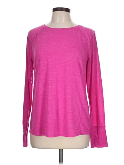 Pre-owned Tek Gear Long Sleeve T-shirt In Pink