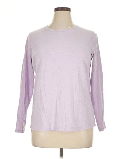 Pre-owned Tek Gear Long Sleeve T-shirt In Purple