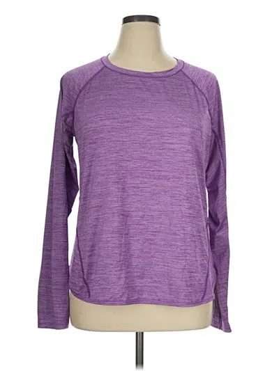 Pre-owned Tek Gear Long Sleeve T-shirt In Purple