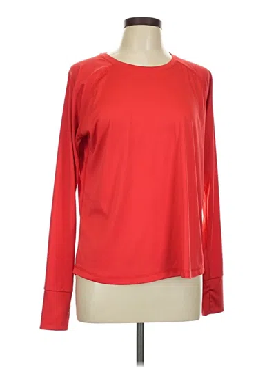 Pre-owned Tek Gear Long Sleeve T-shirt In Red