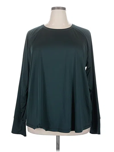 Pre-owned Tek Gear Long Sleeve T-shirt In Teal