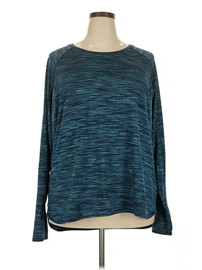 Pre-owned Tek Gear Long Sleeve T-shirt In Teal