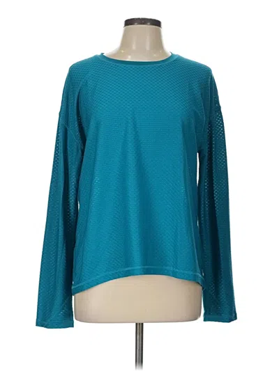 Pre-owned Tek Gear Long Sleeve T-shirt In Teal