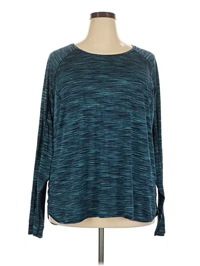 Pre-owned Tek Gear Long Sleeve T-shirt In Teal