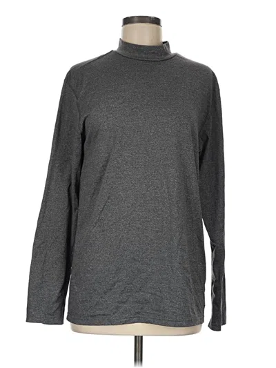 Pre-owned Tek Gear Long Sleeve Turtleneck In Gray