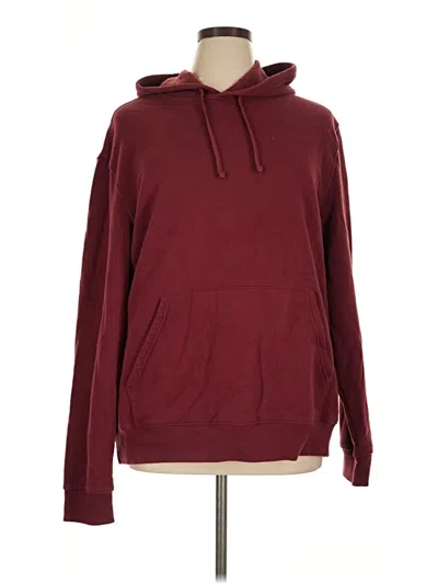 Pre-owned Tek Gear Pullover Hoodie In Burgundy