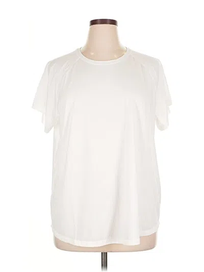 Pre-owned Tek Gear Short Sleeve T-shirt In White