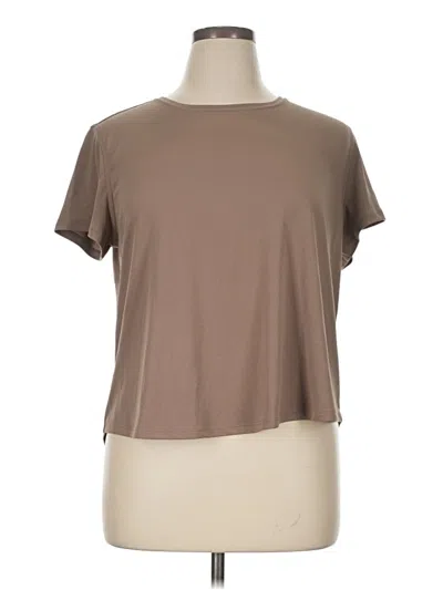 Pre-owned Tek Gear Short Sleeve T-shirt In Brown