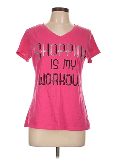 Pre-owned Tek Gear Short Sleeve T-shirt In Pink