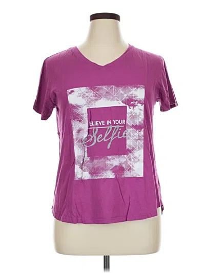 Pre-owned Tek Gear Short Sleeve T-shirt In Purple