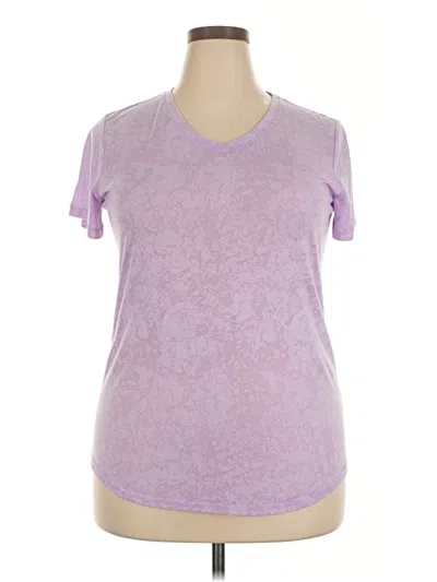 Pre-owned Tek Gear Short Sleeve T-shirt In Purple