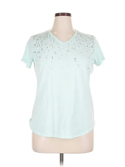 Pre-owned Tek Gear Short Sleeve T-shirt In Teal