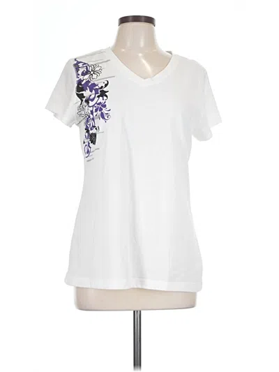 Pre-owned Tek Gear Short Sleeve T-shirt In White
